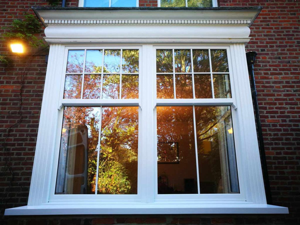 uPVC sash windows modern home