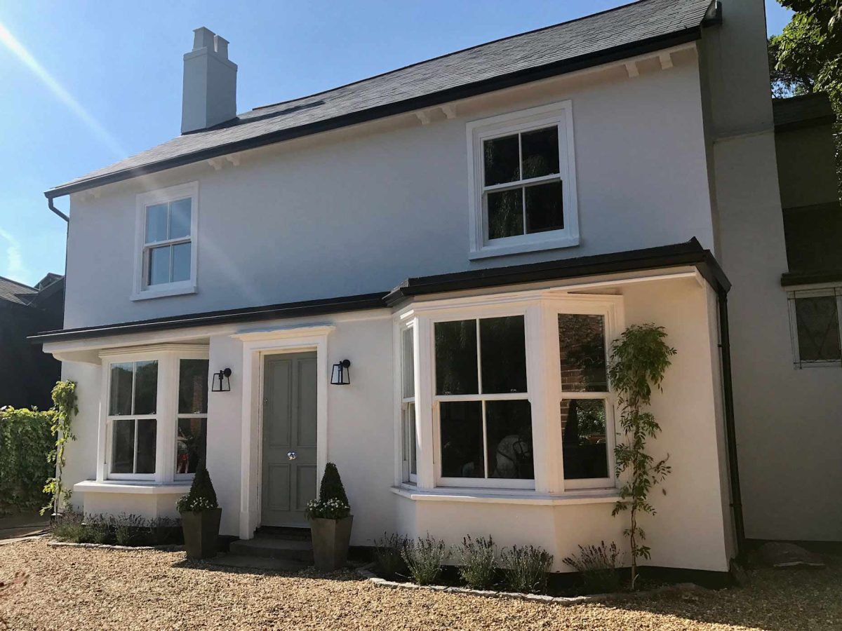 coloured sash windows in surrey