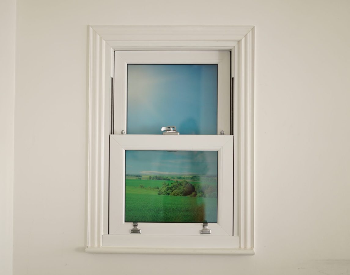 interior sash window showroom bisley