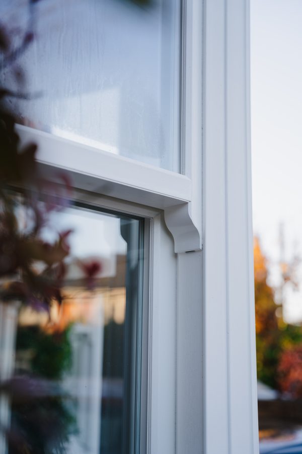 white sash windows